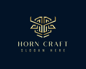 Horn - Premium Bull Horn logo design