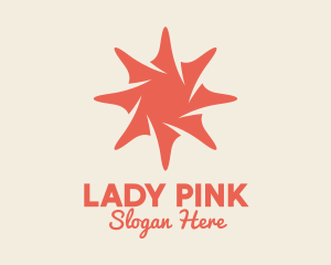 Pink Sea Shell Star  logo design