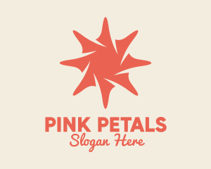 Pink Sea Shell Star  logo design