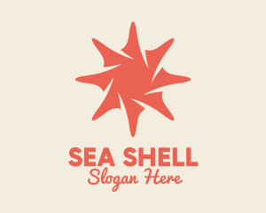 Pink Sea Shell Star  logo design