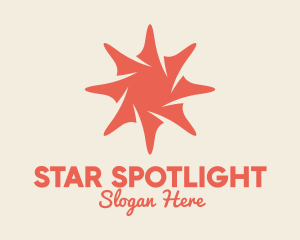 Pink Sea Shell Star  logo design