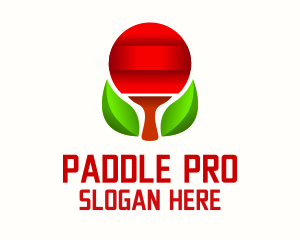 Table Tennis Racket logo design