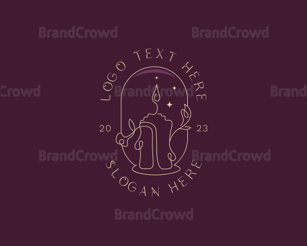 Candle Light Floral Logo