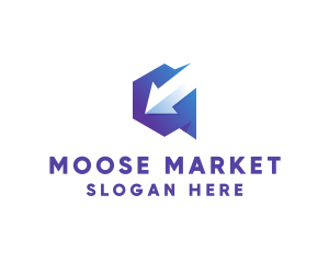 Stock Market Arrow logo design