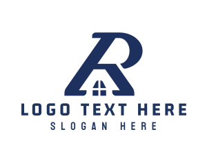 Architecture - Real Estate Property Letter R logo design