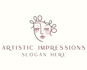 Creative Woman Makeup logo design