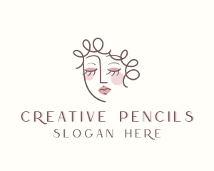 Creative Woman Makeup logo design