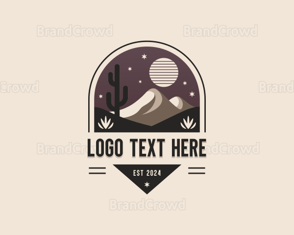 Sand Desert Travel Logo