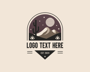 Trekking - Sand Desert Travel logo design