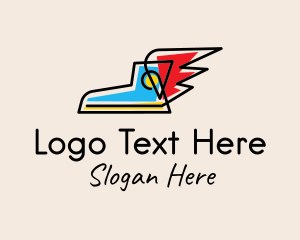 Winged - Winged Hi Top Sneaker logo design