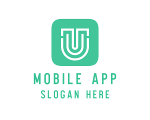  Letter U App Icon Logo
