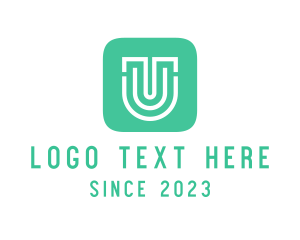 App Developer - Letter U App Icon logo design