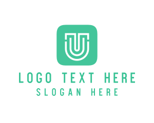  Letter U App Icon logo design