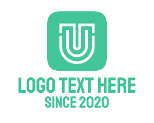 Social Media - Letter U App Icon logo design