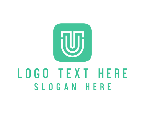 App Icon - Letter U App Icon logo design