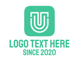 App - Letter U App Icon logo design