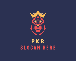 Zoo - Geometric Lion Royalty logo design