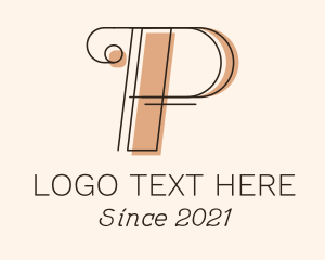 Business Consulting Letter P  Logo