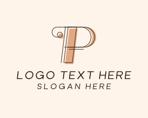 Influencer - Business Boutique Letter P logo design