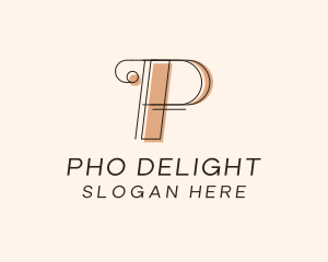 Business Boutique Letter P  logo design