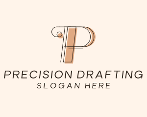 Business Boutique Letter P  logo design