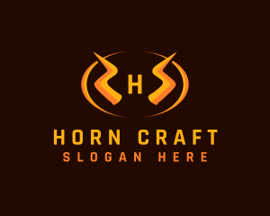 Lightning Horn Electrical logo design