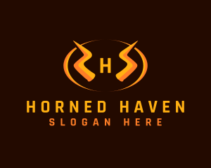 Lightning Horn Electrical logo design