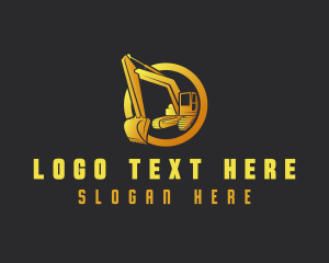 Excavator - Industrial Excavator Contractor logo design