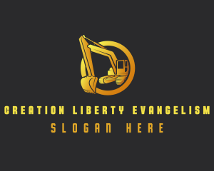 Industrial Excavator Contractor logo design