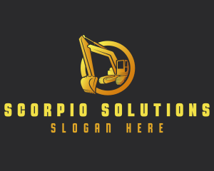 Industrial Excavator Contractor logo design