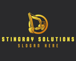 Industrial Excavator Contractor logo design