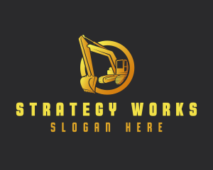 Industrial Excavator Contractor logo design