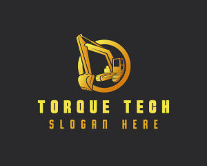 Industrial Excavator Contractor logo design