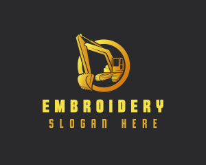 Industrial Excavator Contractor logo design