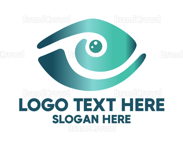 Abstract Marine Eye Logo