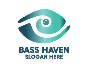 Bass - Abstract Marine Eye logo design