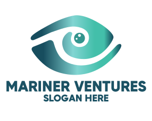 Abstract Marine Eye  logo design