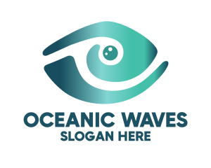 Marine - Abstract Marine Eye logo design