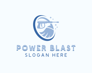 Power Washer Janitorial logo design