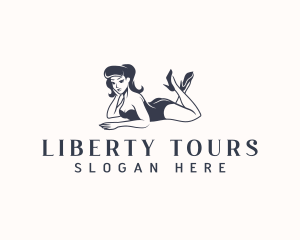 Sexy Pinup Lady Logo