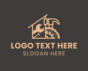 Wood - Home Maintenance Tools logo design