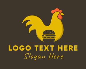 Take Away - Chicken Hamburger Restaurant logo design