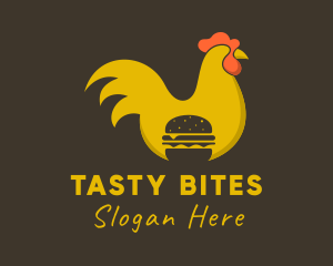 Hamburger - Chicken Hamburger Restaurant logo design