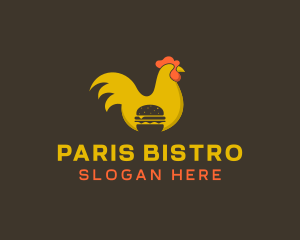 Chicken Hamburger Restaurant logo design