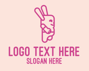 Pink - Pink Chubby Bunny logo design
