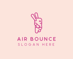 Pink Chubby Bunny logo design