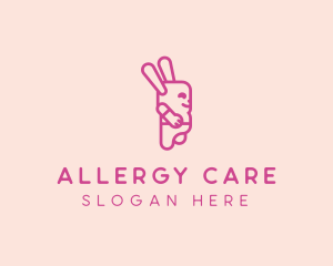 Pink Chubby Bunny logo design