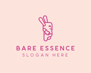 Pink Chubby Bunny logo design