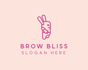 Pink Chubby Bunny logo design