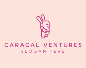 Pink Chubby Bunny logo design